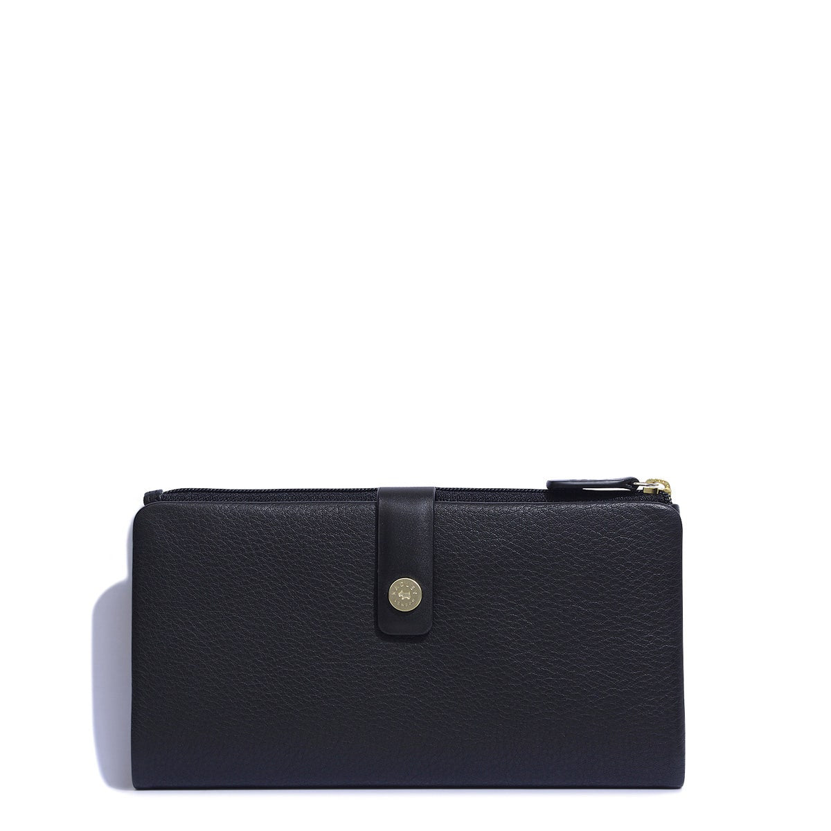 Larkswood Leather Large Bifold Wallet in Black - 10503
