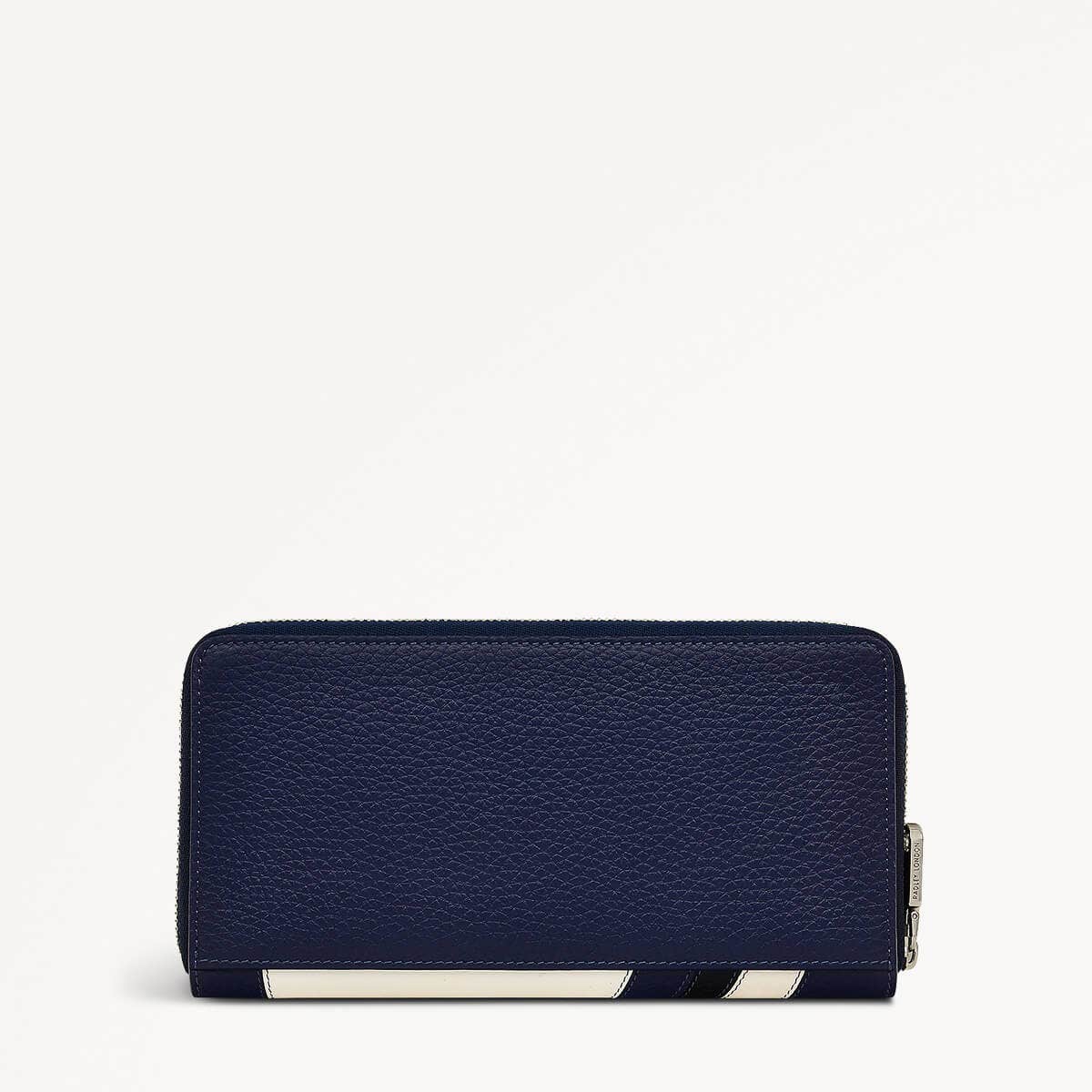 Mountain Wanderers Leather Zip Around Wallet in Evenfall - 110221
