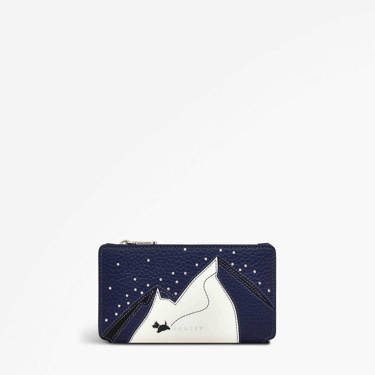 Mountain Wanderers Leather Medium Ziptop Wallet in Evenfall - 110222