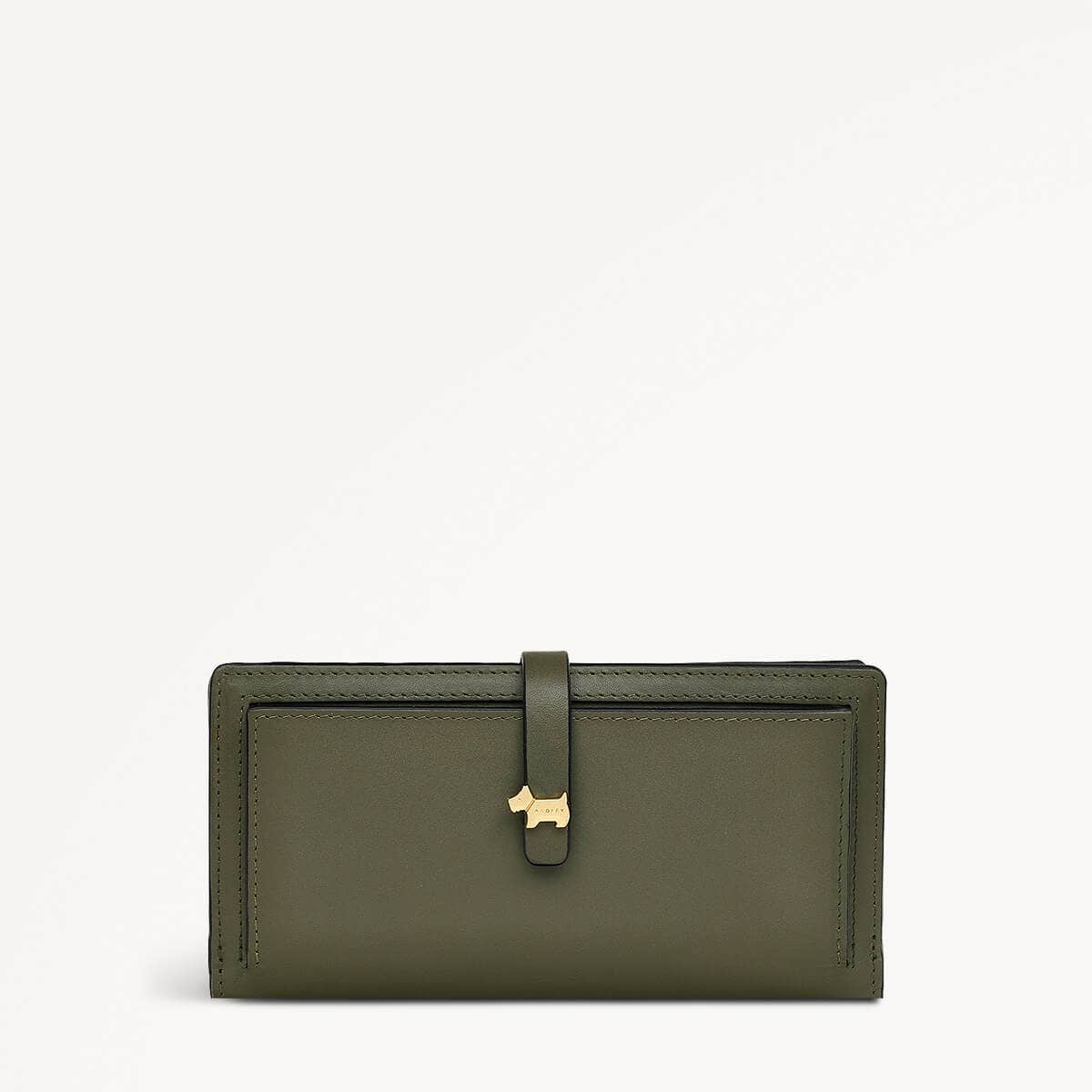 Newick Road Leather Large Bifold Wallet in Dark Olive - 110236