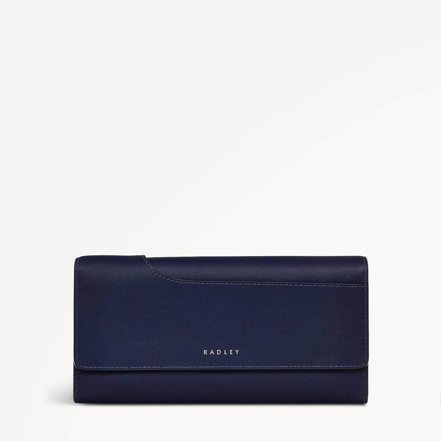 Pockets 2.0 Leather Large Flapover Wallet in Evenfall - 110241