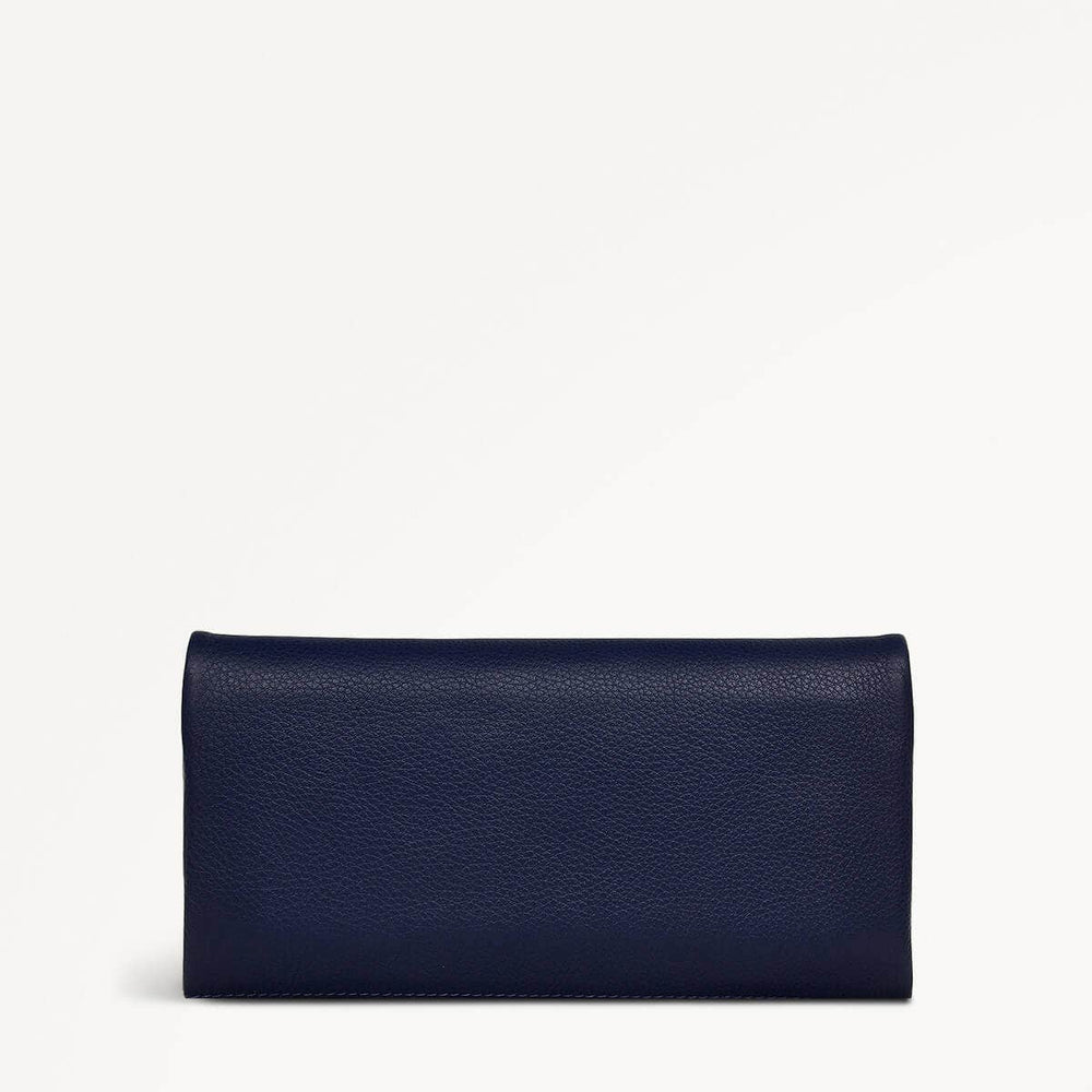 Mallow Street Leather Large Flapover Wallet in Evenfall - 110251