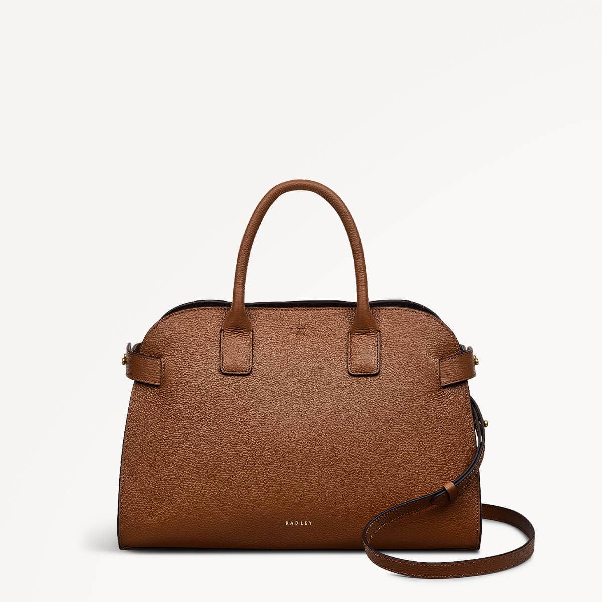 The Rathbone Leather Open Top Grab Bag in Saddle - 110286