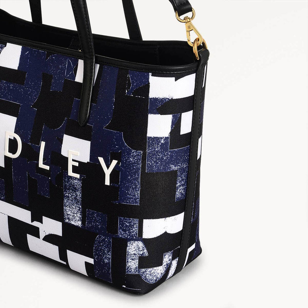 Southwell Gardens Fabric Open Top Grab Bag in Evenfall - 110299