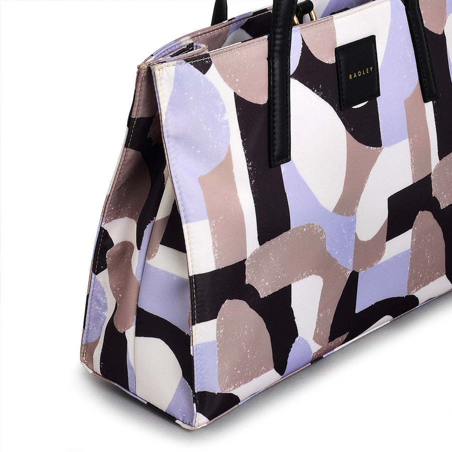 Argyll Street Fabric Medium Open Top Grab Bag in Thistle - 110398
