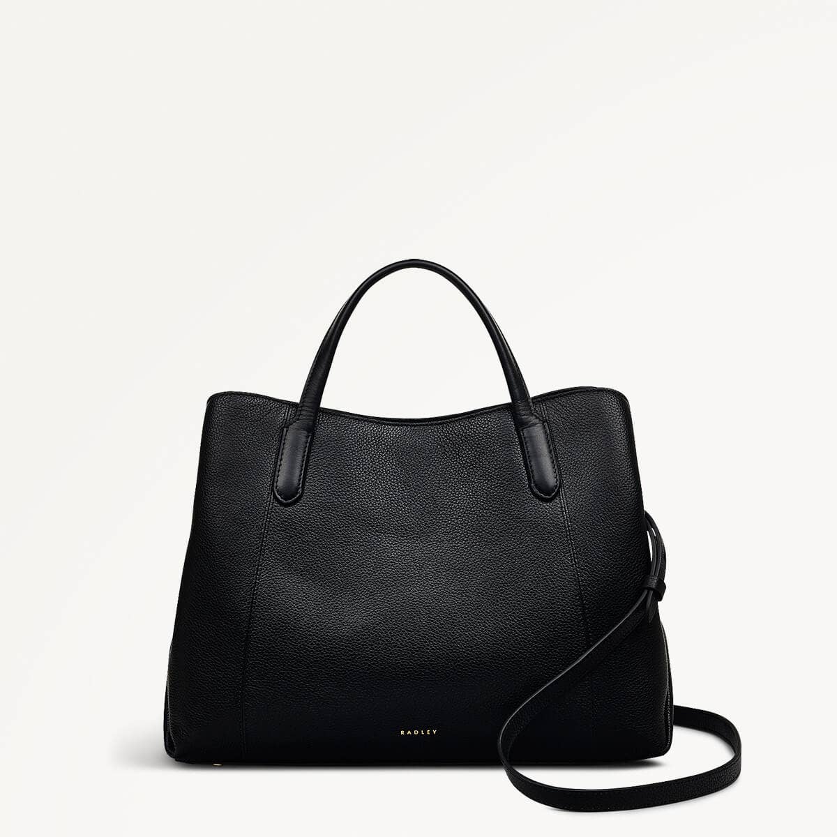 Provence Avenue Leather Medium Zip Around Grab Bag in Black - 110473