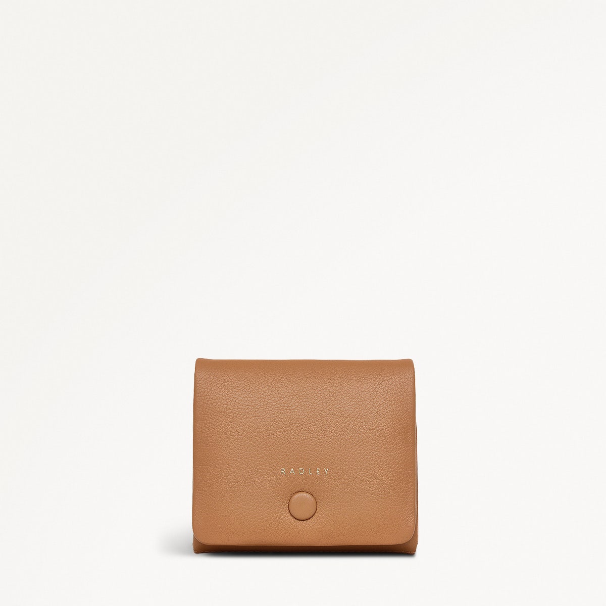 Mallow Street Leather Medium Flapover Wallet in Dark Butter - 110768