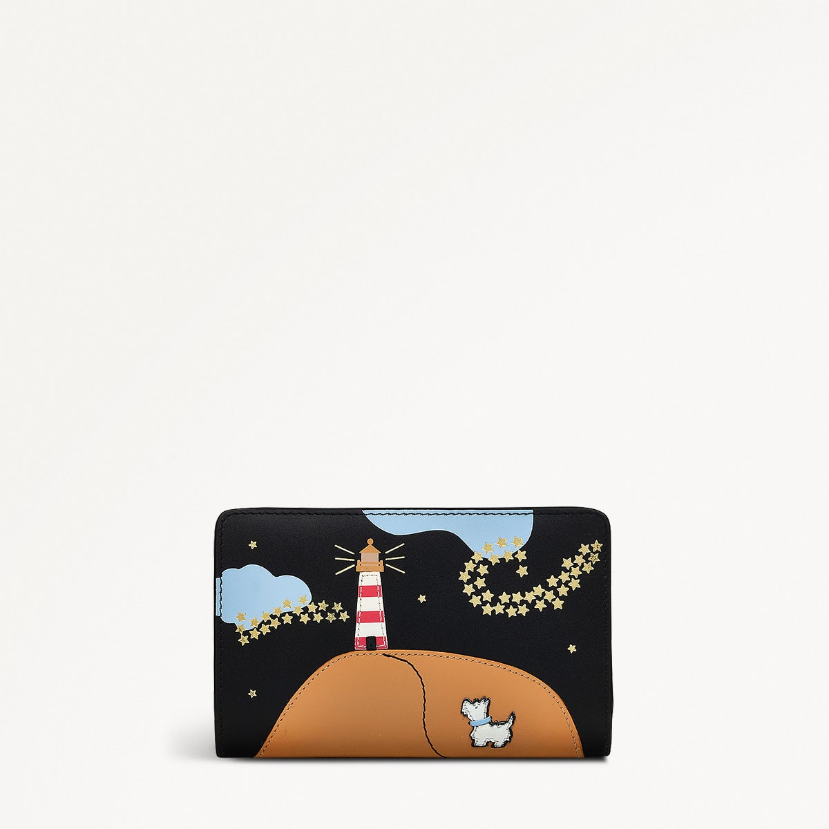 Lighthouse Leather Medium Bifold Wallet in Black - 110775