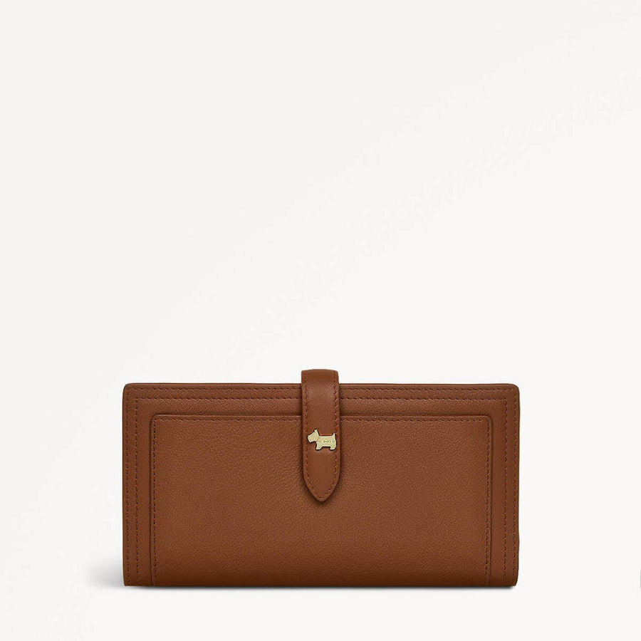Willis Street Leather Large Bifold Wallet in Saddle - 110783
