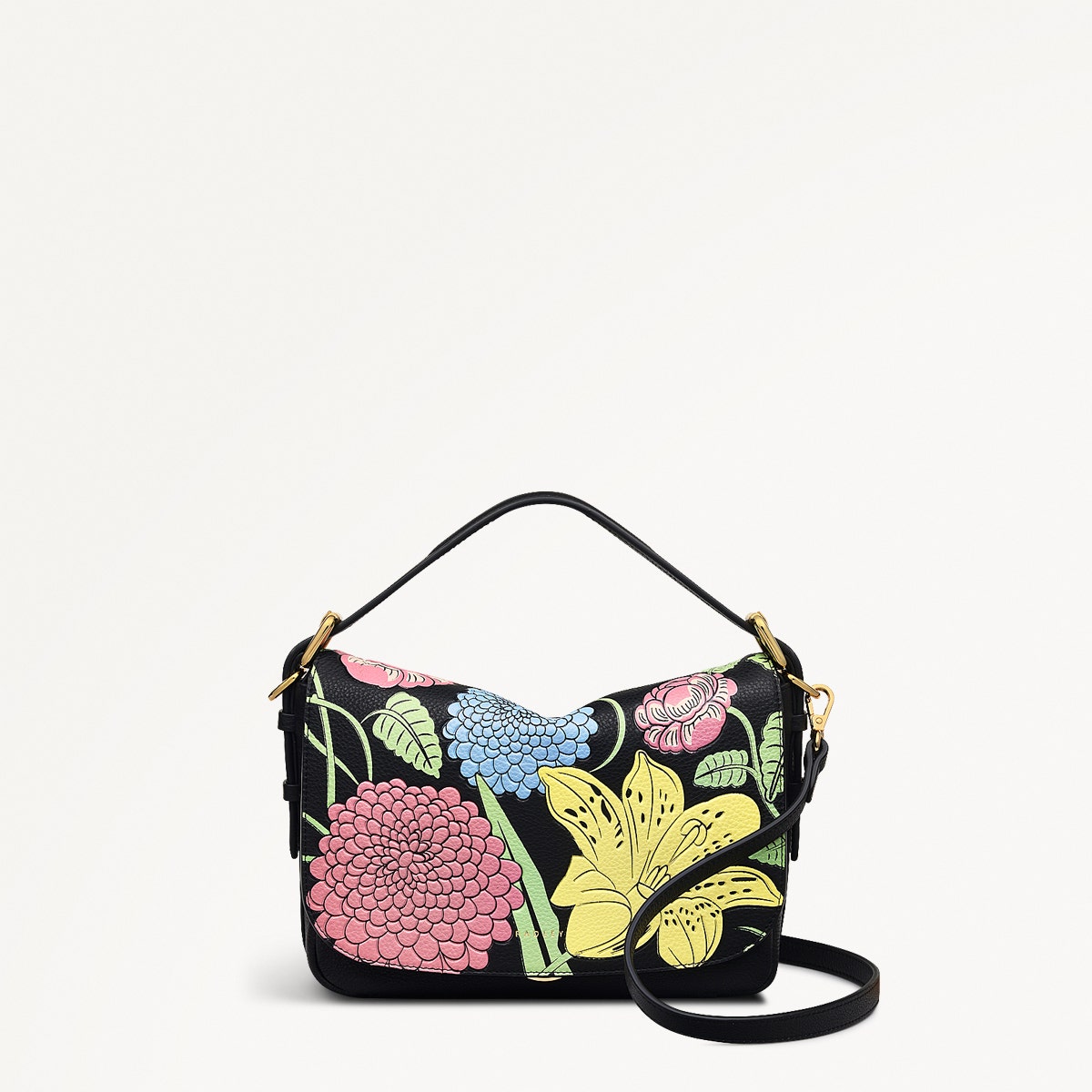 Rhs Ss25 Small Flapover Cross Body Black - 110851