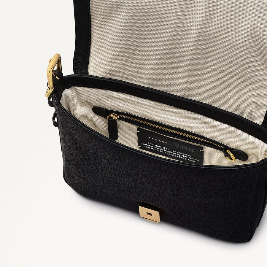 Rhs Ss25 Small Flapover Cross Body Black - 110851