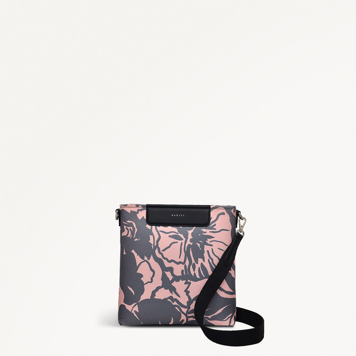 Southwell Gardens Floral Small Ziptop Cross Body Black - 110857