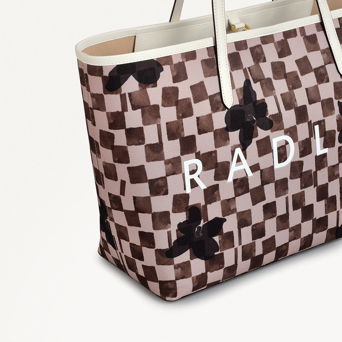 Southwell Gardens Fabric Large Open Top Tote Bag in Stone - 111442