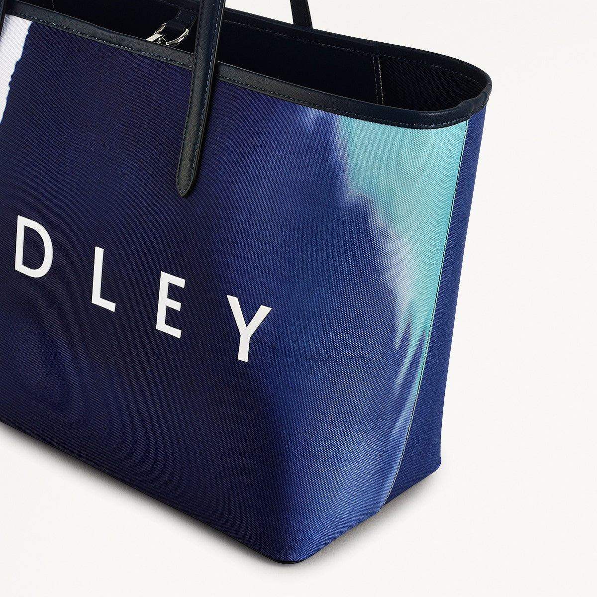 Southwell Gardens Fabric Large Open Top Tote Bag in Ink - 111457