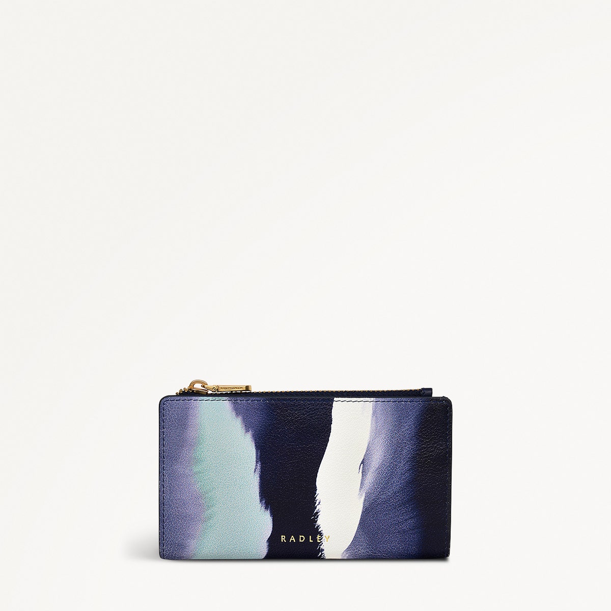 Coin Street Leather Medium Ziptop Wallet in Evenfall - 111497