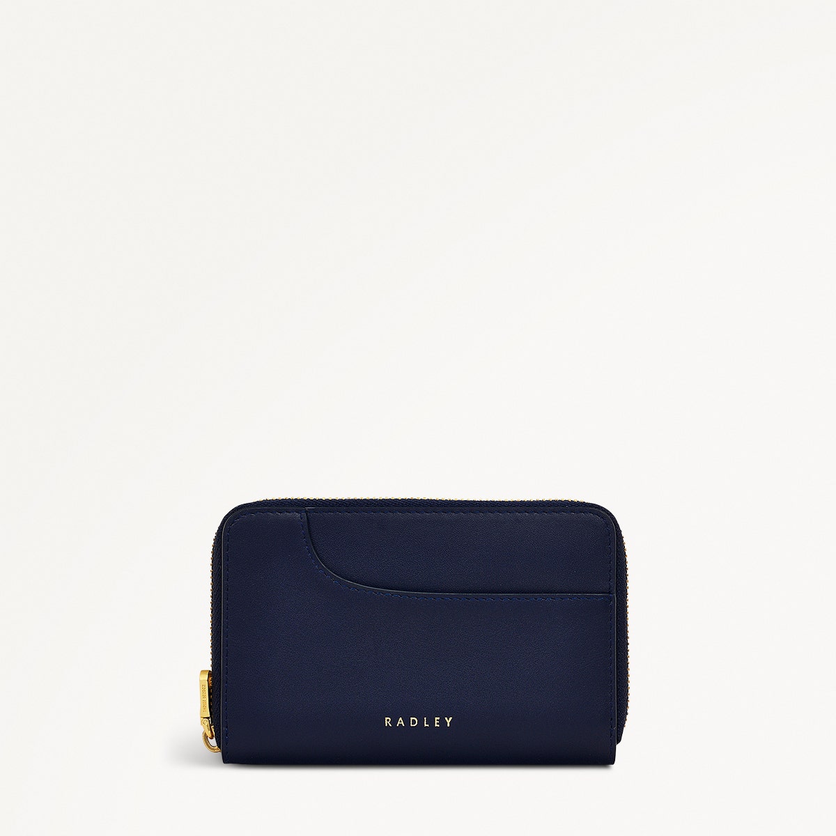 Pockets Leather Medium Zip Around Wallet in Evenfall - 111500