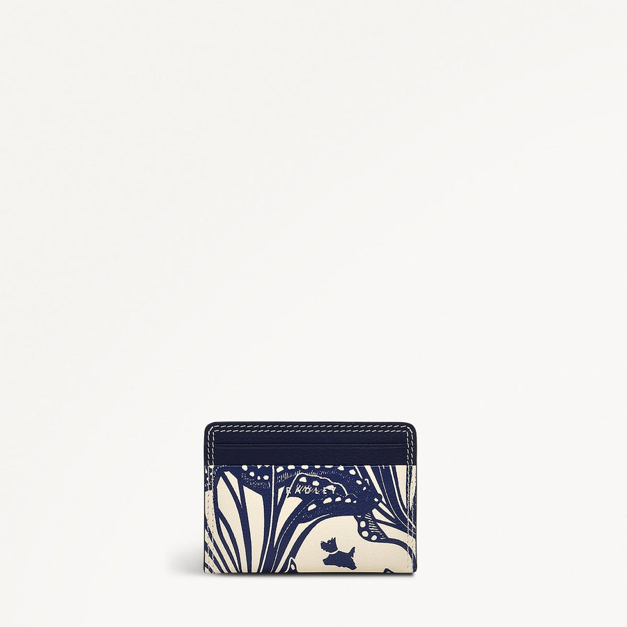 Under The Sea Leather Small Card Holder in Chalk - 111507