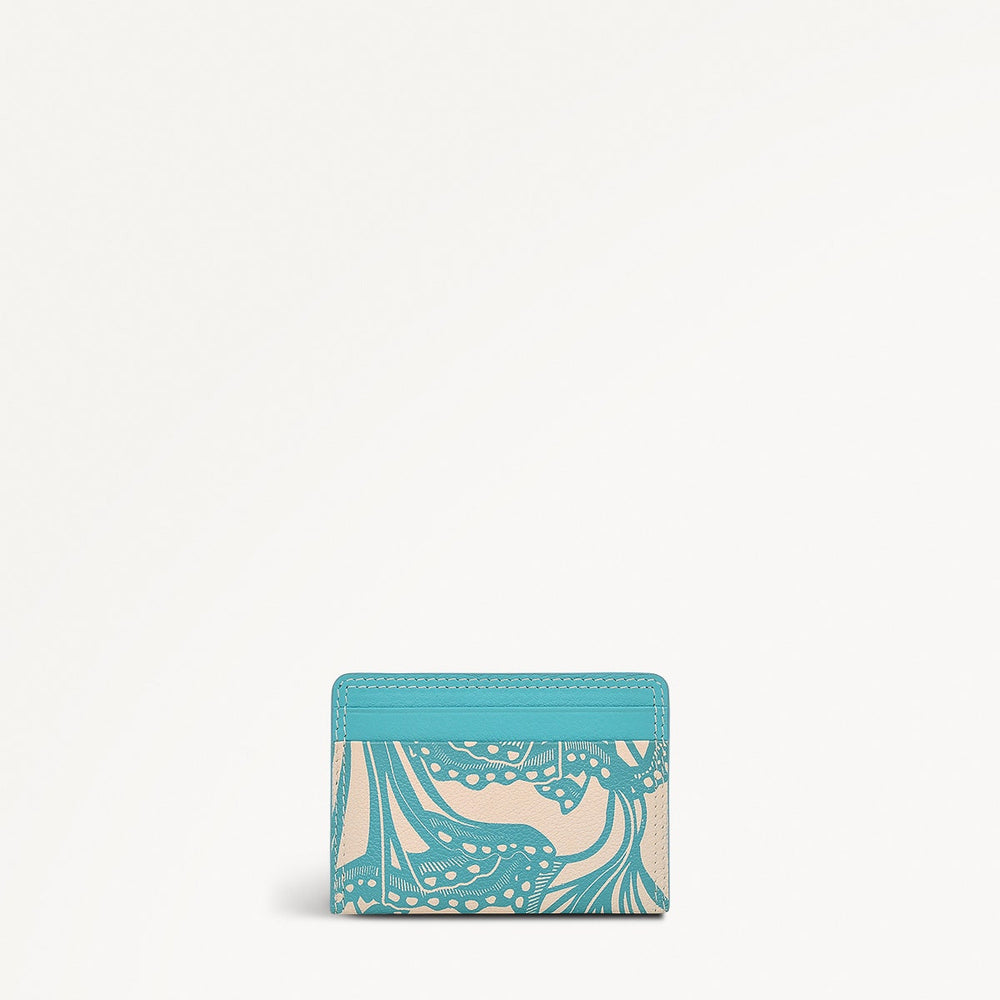 Under The Sea Leather Small Card Holder in Maldives - 111508