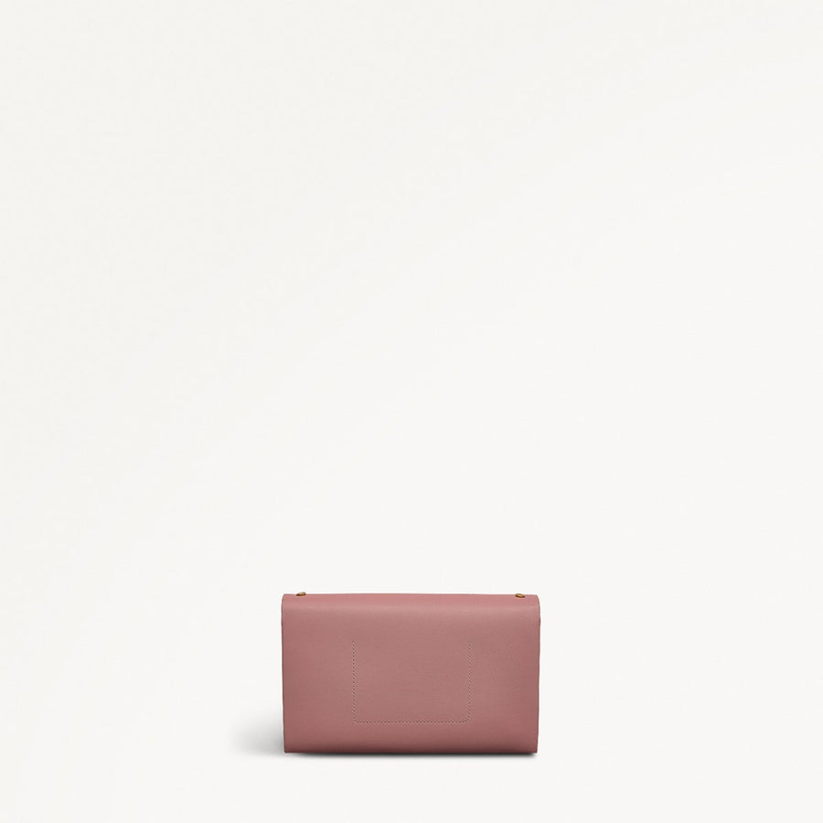 The Kensal Leather Large Phone Cross Body Bag in French Rose - 111512