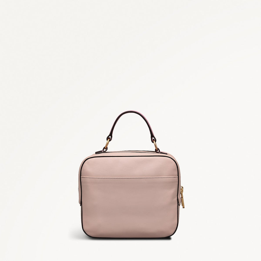 Spring Street Leather Small Zip Around Grab Bag in Prairie Pink - 111522