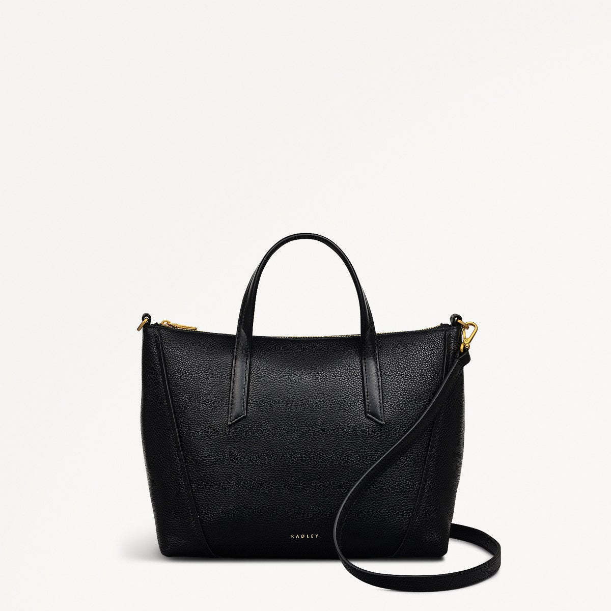 Black Medium Leather Grab Bag | Kendal Terrace AW25 | Radley