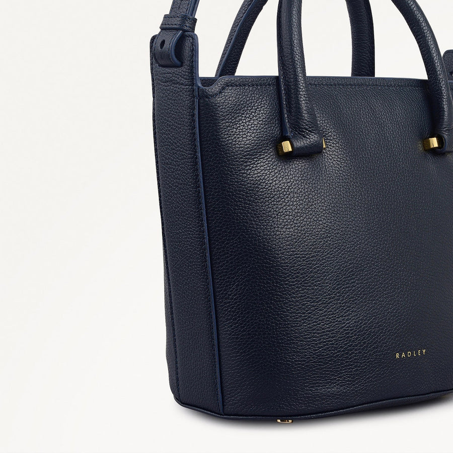 Golbourne Road Small Ziptop Grab Bag in Ink - 111914