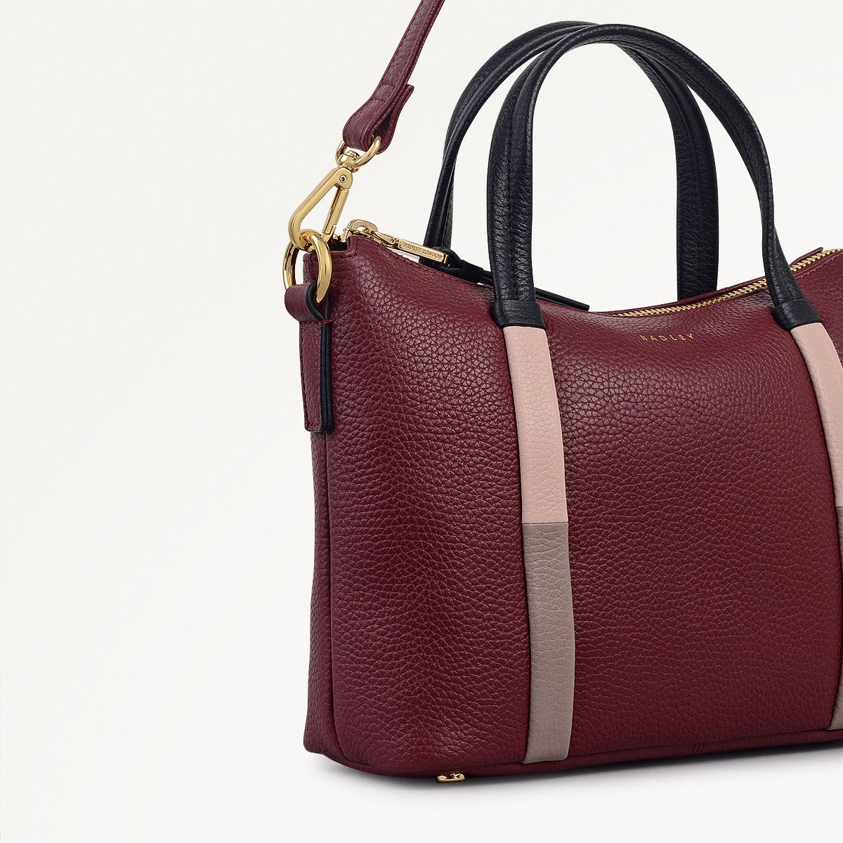Waterloo Way Small Ziptop Grab Bag in Merlot - 111921