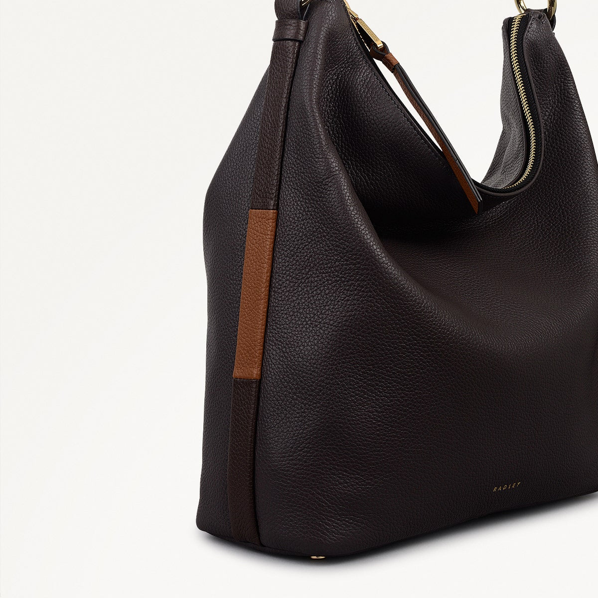 Waterloo Way Medium Ziptop Shoulder Bag in Thunder - 111926