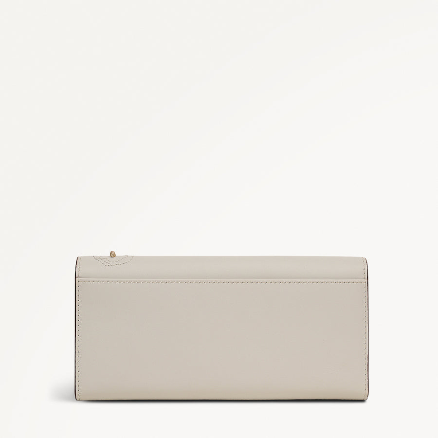 Autumn Leaves Large Flapover Wallet in Snow - 112049