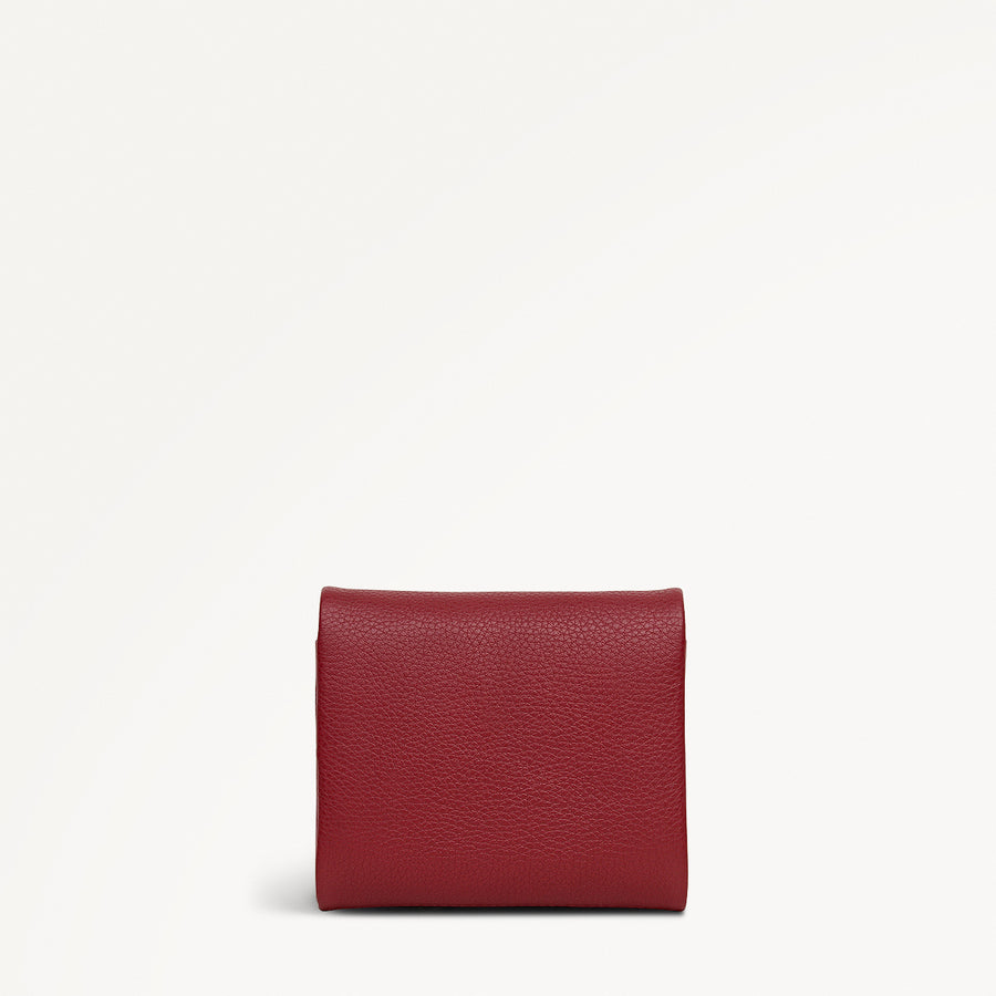 Mallow Street Leather Medium Folded Wallet in Carmine - 112077