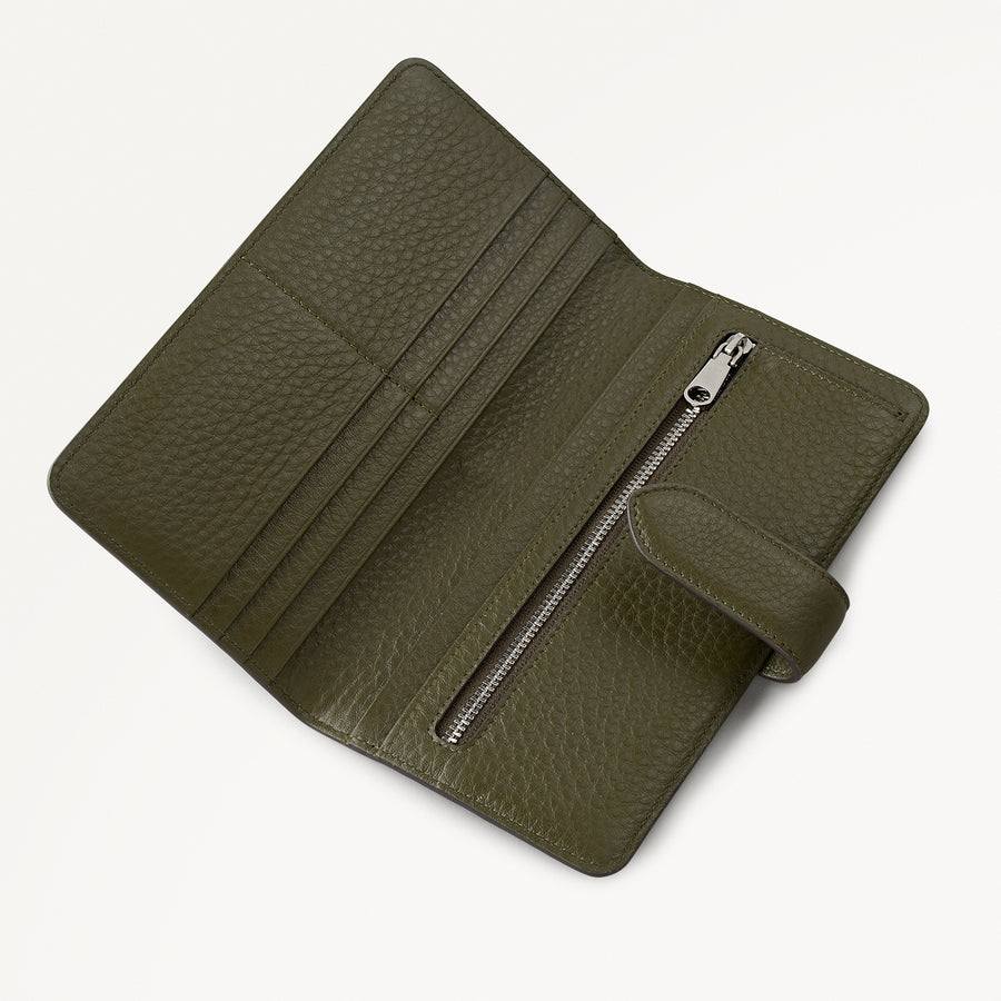 Hillgate Leather Large Bifold Wallet in Pine Needle - 112082