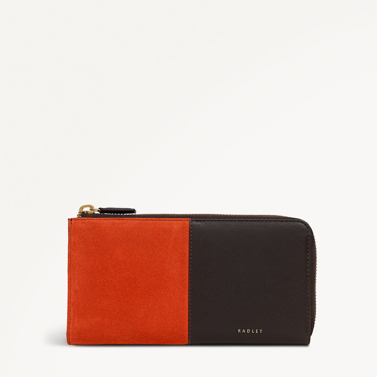 Chilworth Street Leather Large Zip Around Wallet in Flame - 112101