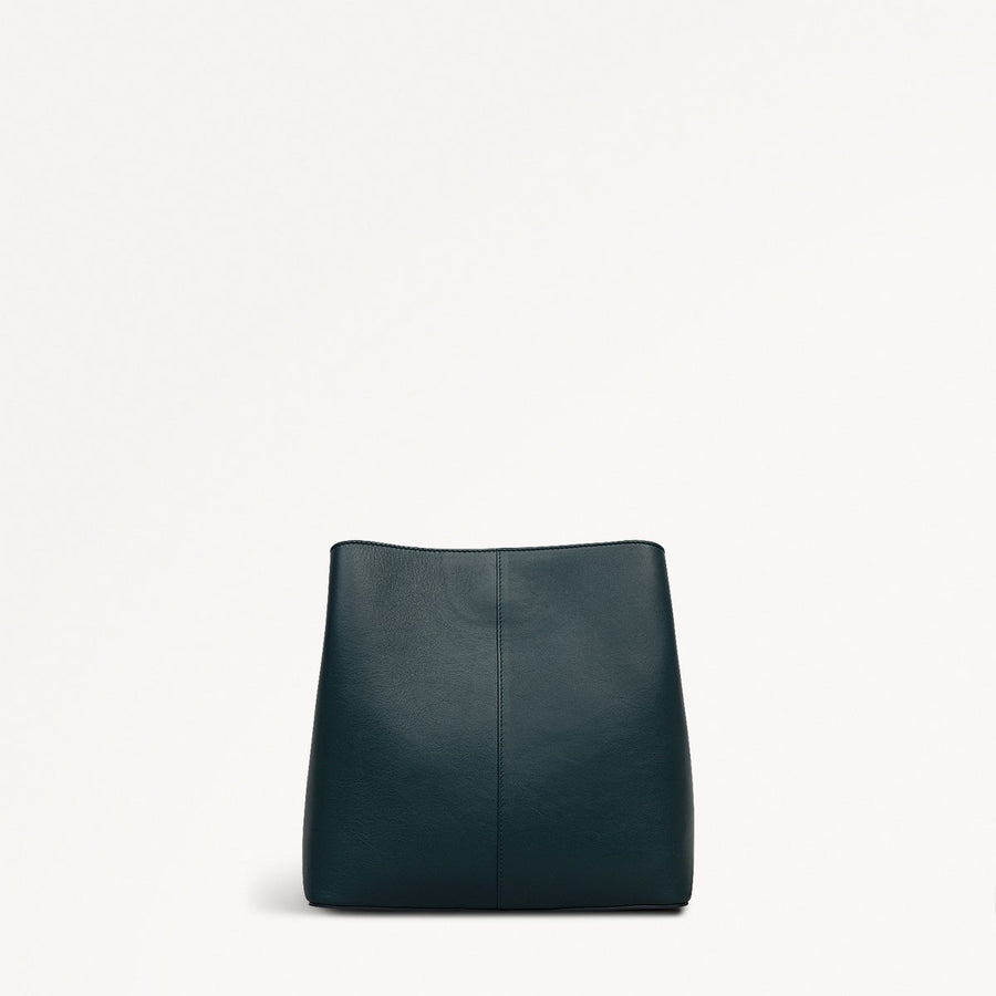 Dukes Place Leather Medium Compartment Cross Body Bag in Teal - 112124