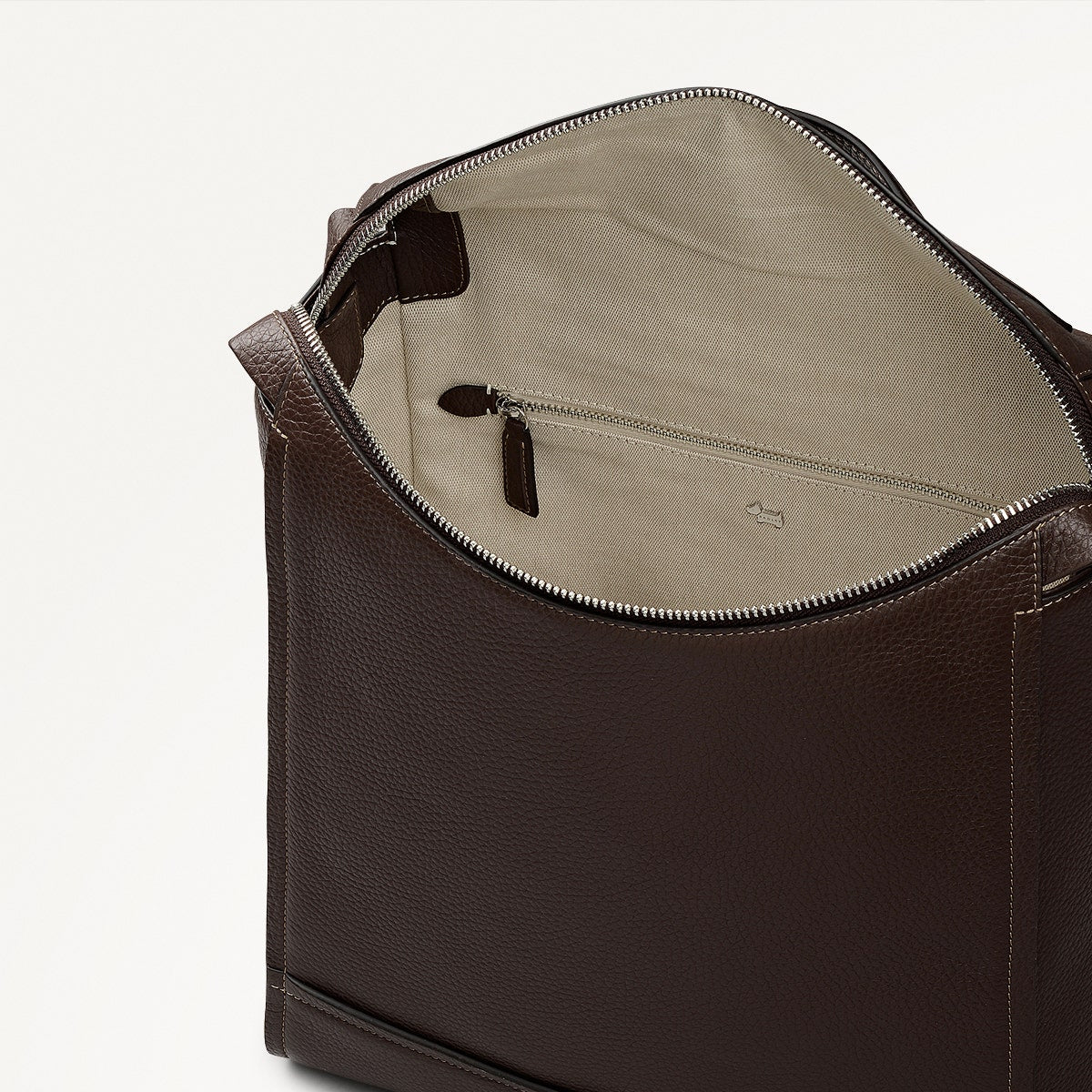 Oak Street Leather Medium Ziptop Backpack in Dark Oak - 112160