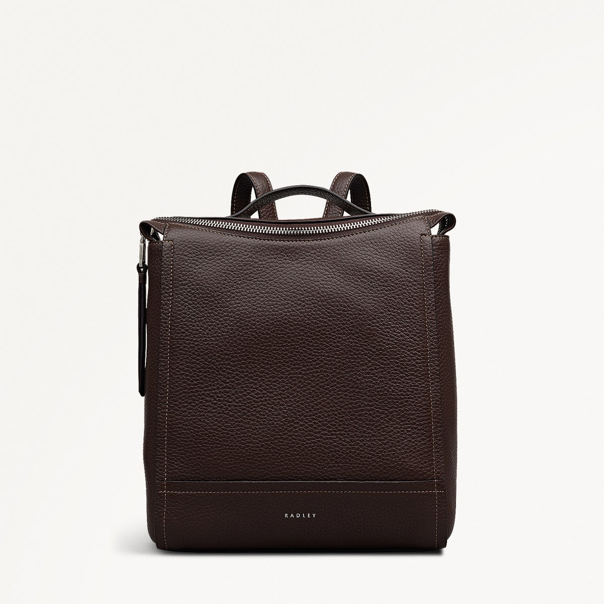 Oak Street Small Ziptop Backpack in Dark Oak - 112161