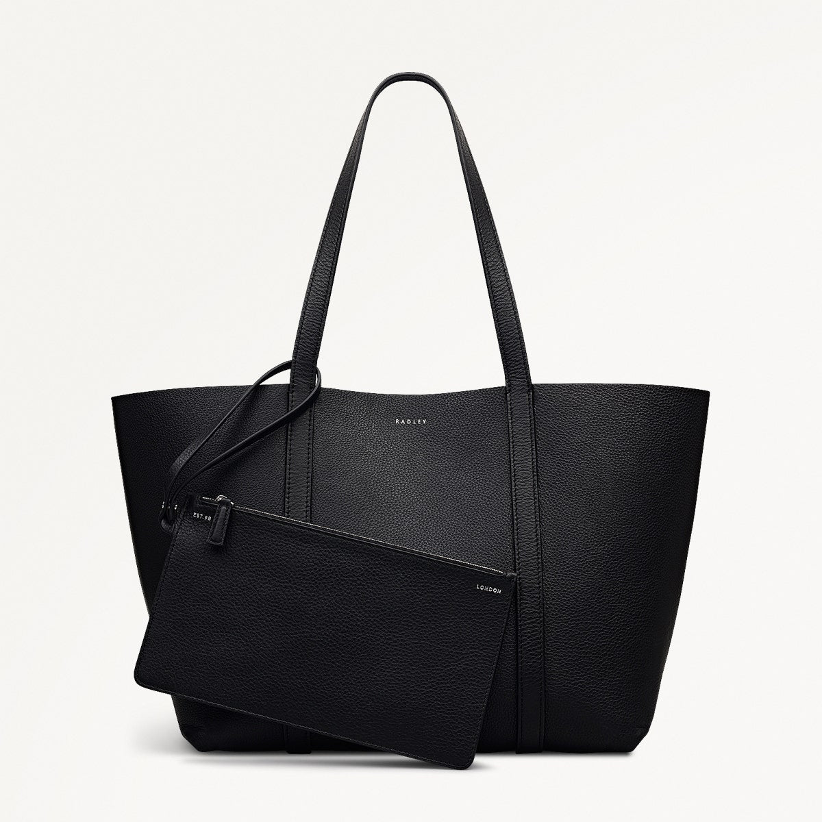 Hanbury Row Large Open Top Tote Bag in Black - 112182