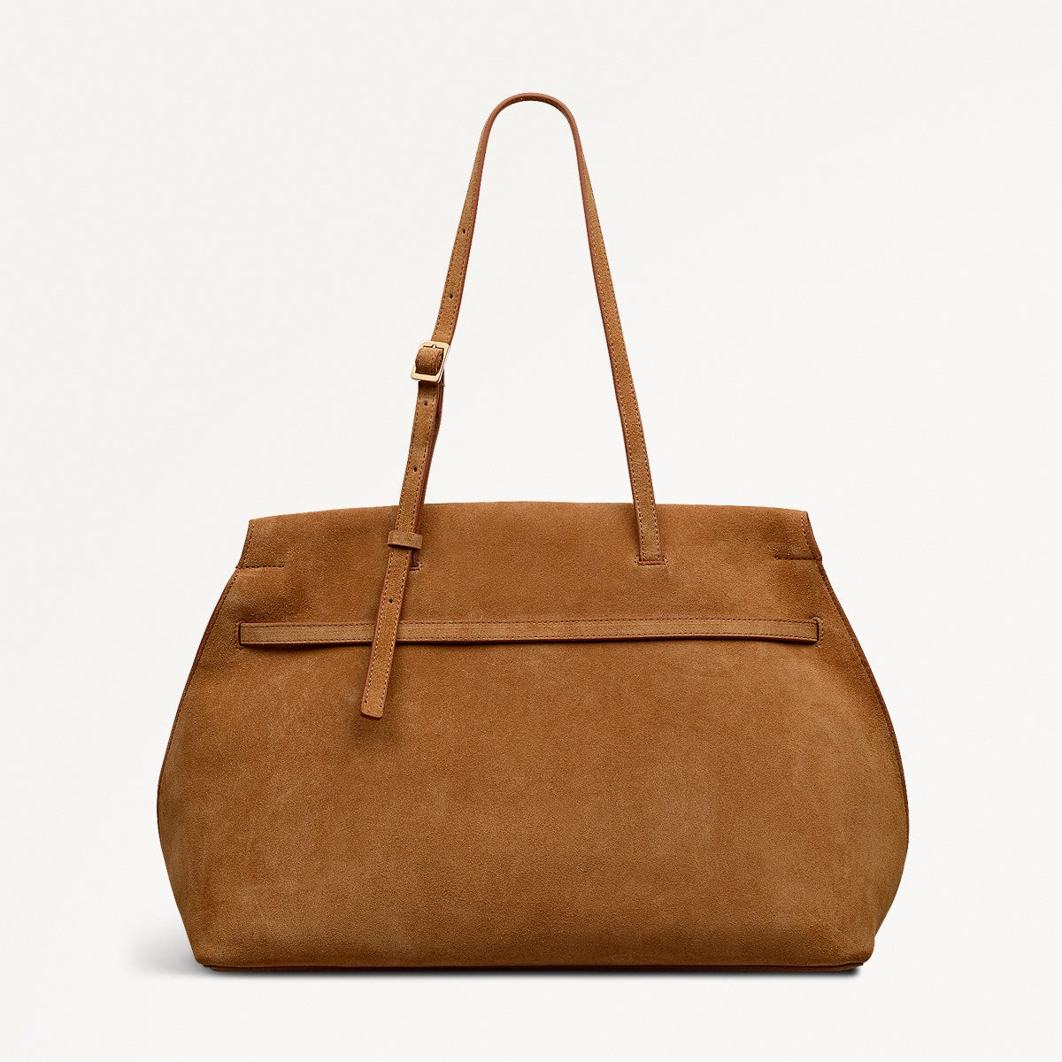 The Christina Large Suede Ziptop Shoulder Bag - 112198