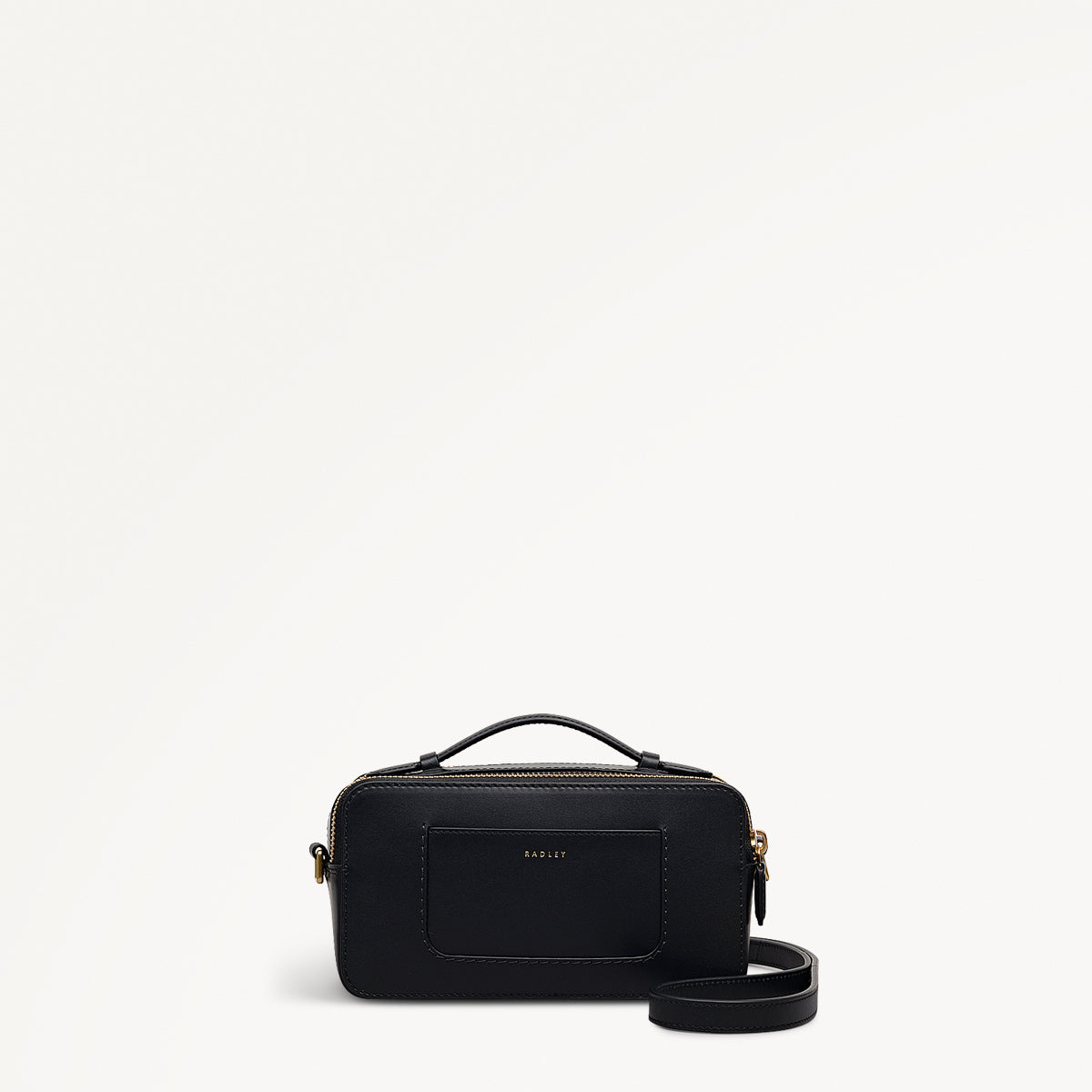Calvert Road Leather Zip Around Cross Body Bag in Black - 112203