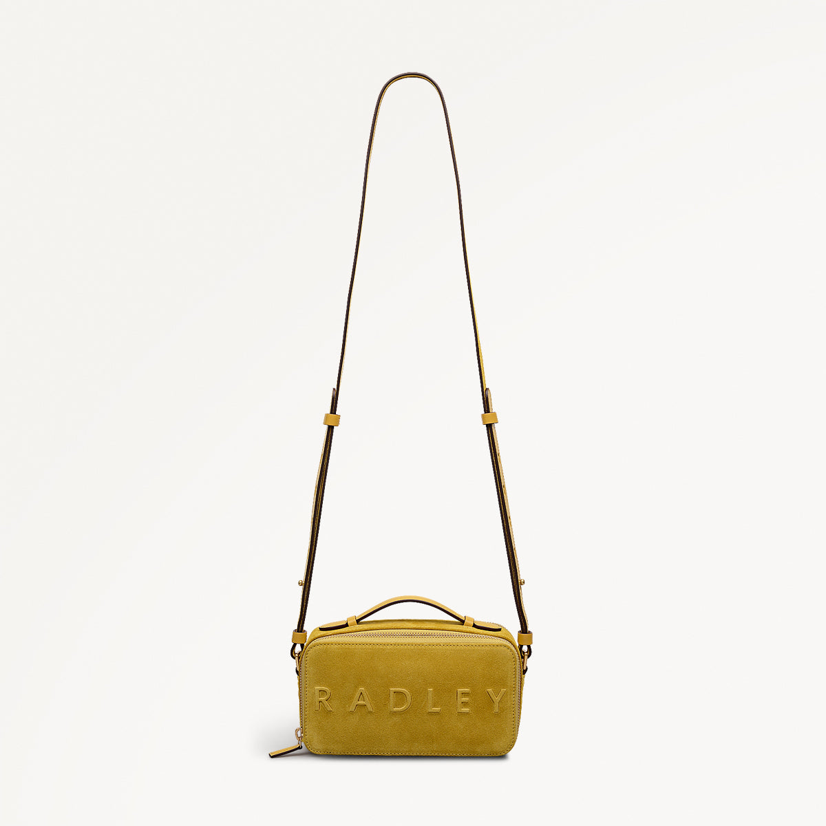 Calvert Road Leather Zip Around Cross Body Bag in Ochre - 112205