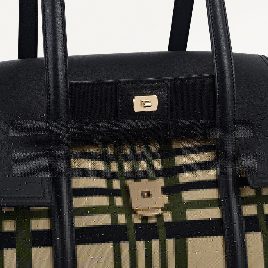 The Chancery Leather Medium Flapover Shoulder Bag in Porcini - 112254