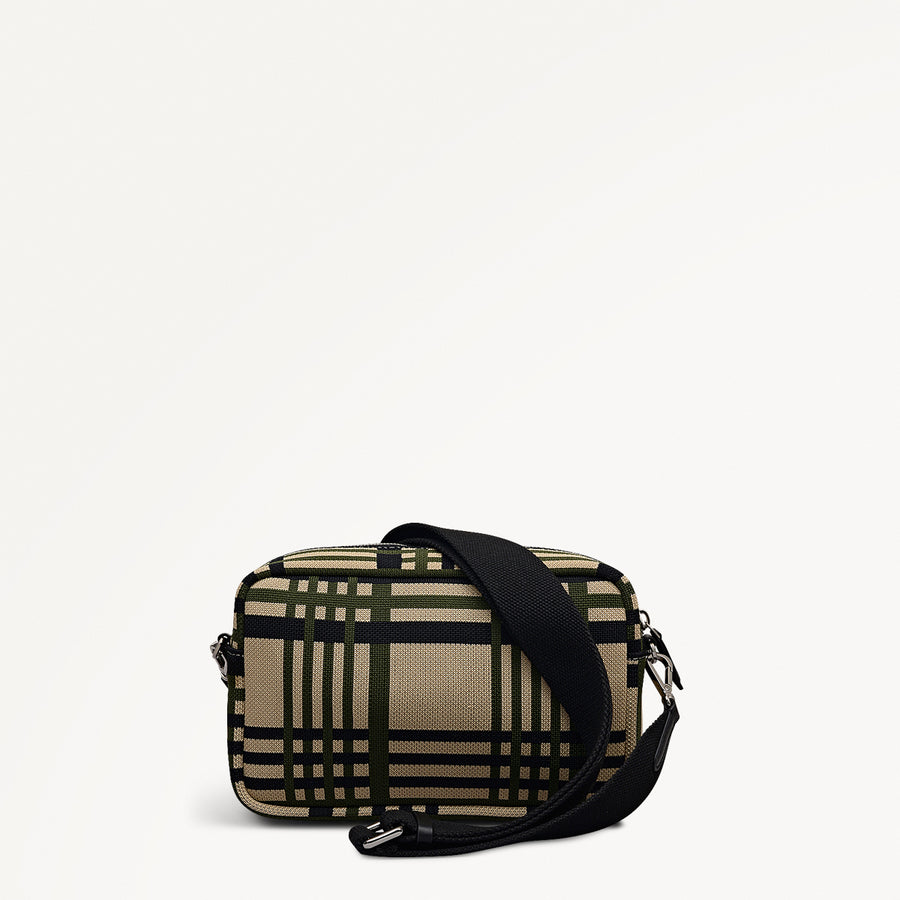 Hadleigh Place Fabric Small Ziptop Cross Body Bag in Porcini - 112295