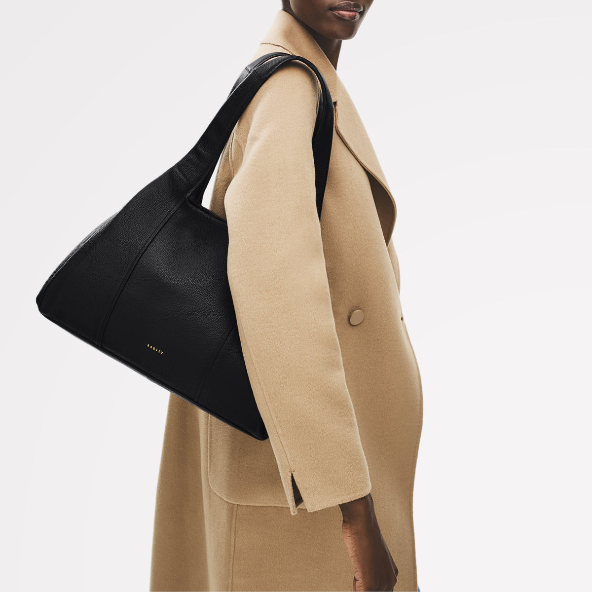 Black Large Ziptop Shoulder Bag | Stanhope Square AW25 | Radley London