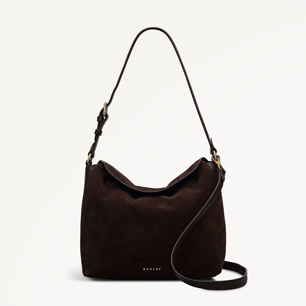 グク　アーリーバード Dark Oak Medium Flapover Shoulder | City Road AW25 | Radley London