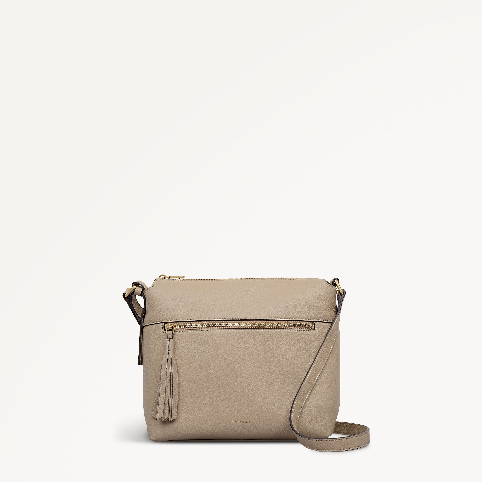 【Nunnally】レショップ×ブルーナボイン×TCWNN レザ Porcini Small Ziptop Cross Body | Fountain Mews AW25 | Radley London
