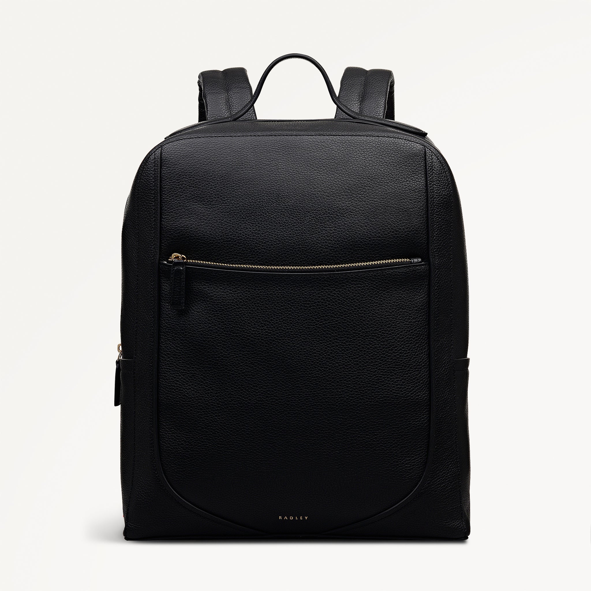 Black Medium Ziptop Backpack | Wood Park AW25