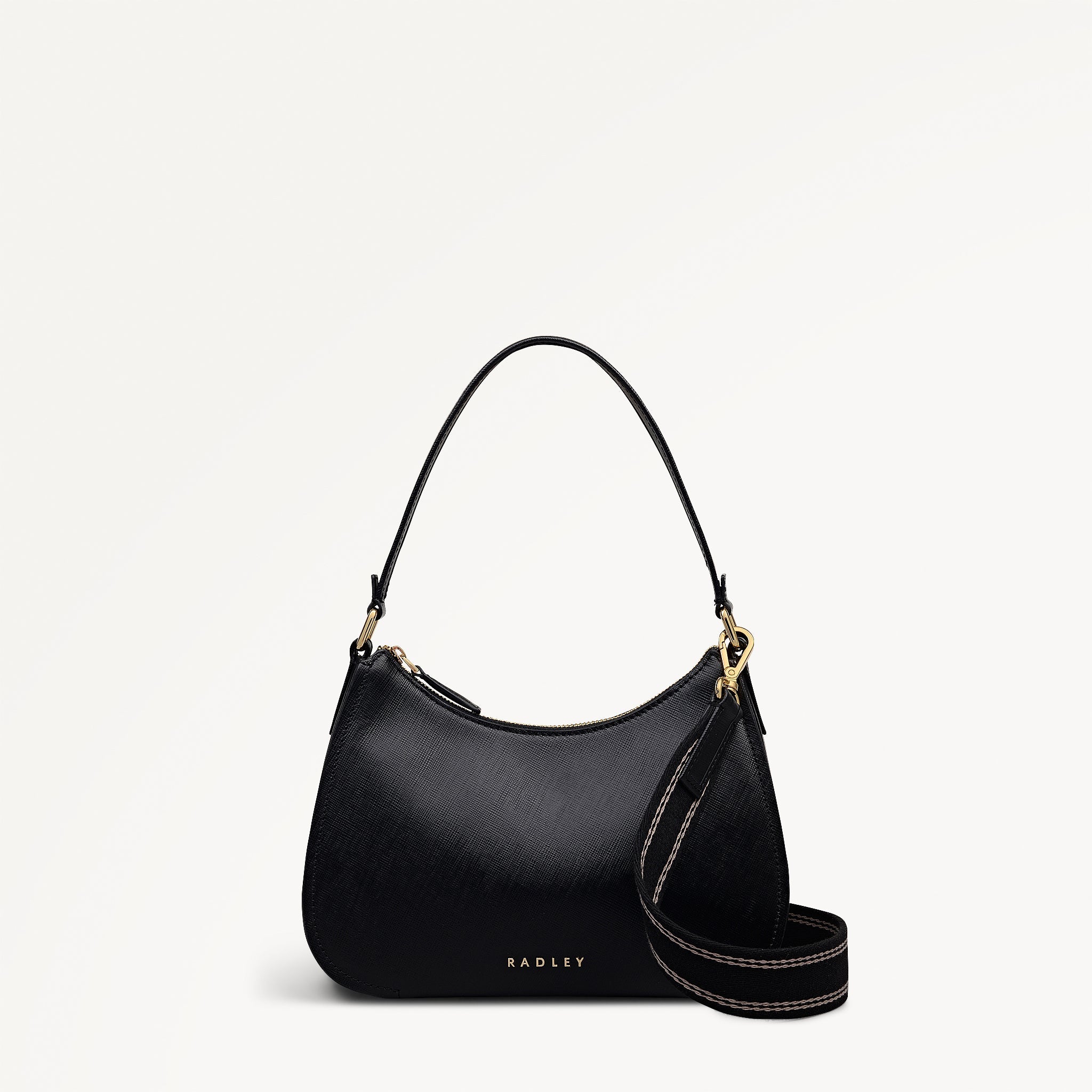 Black Medium Ziptop Shoulder & Slg | Crosby Alley AW25 | Radley London