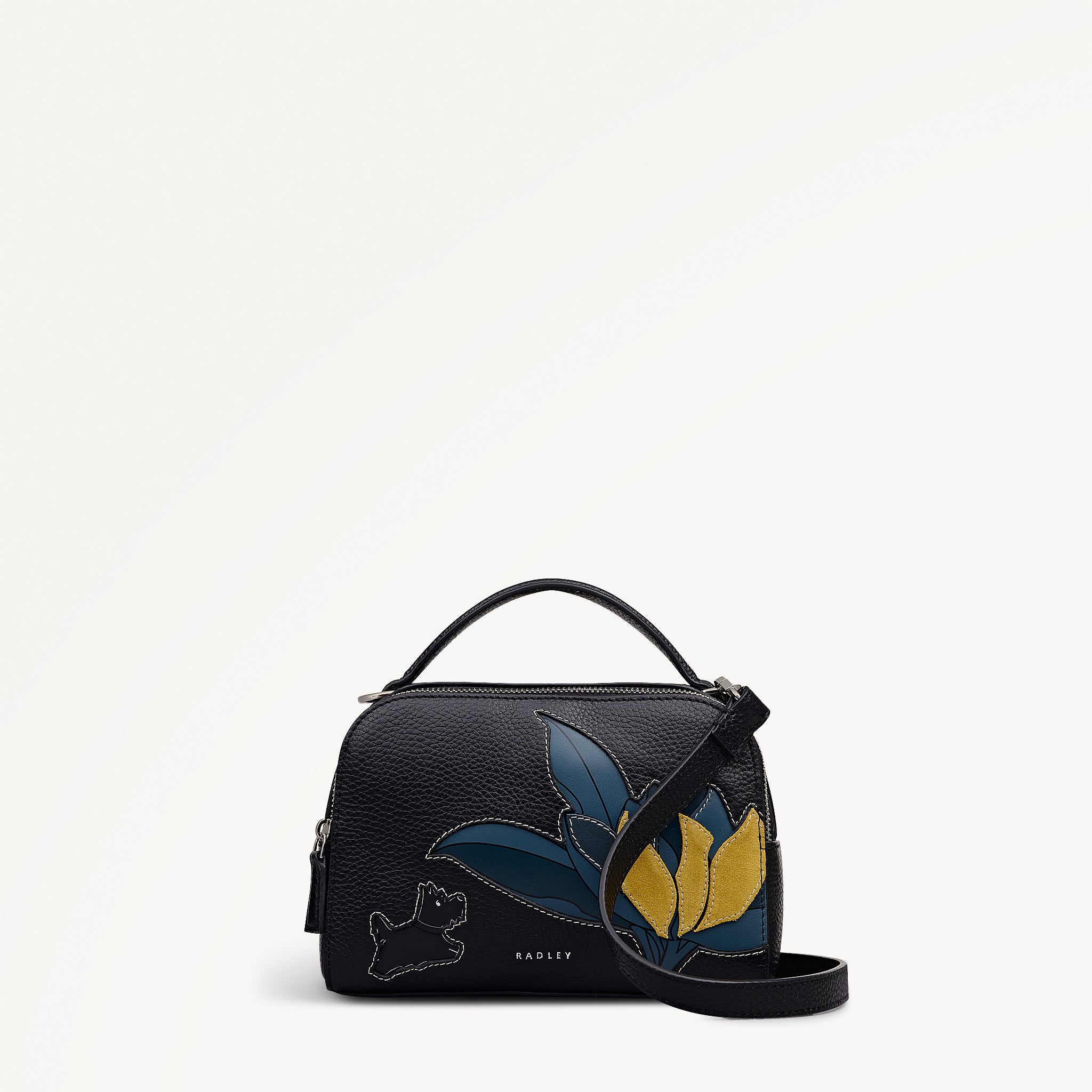 Black Small Ziptop Cross Body | Nature Blooms AW25 | Radley London