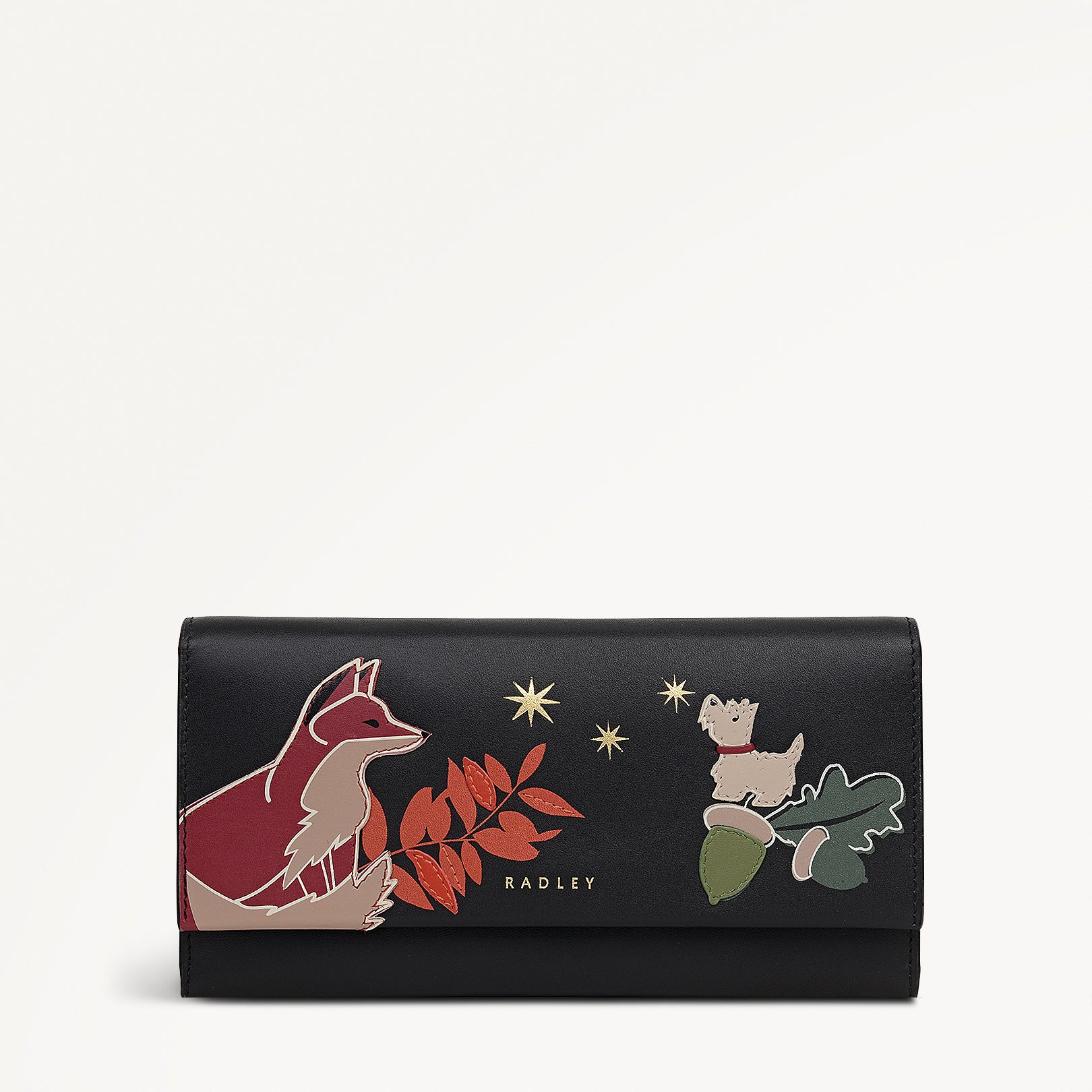 Black Large Flapover Wallet | Fleeting Fox AW25 | Radley London