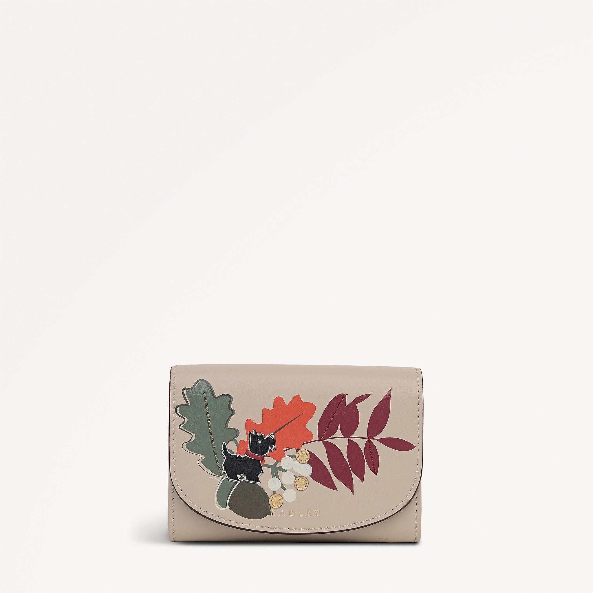 Acorntopia Leather Medium Flapover Wallet in Porcini - 112844