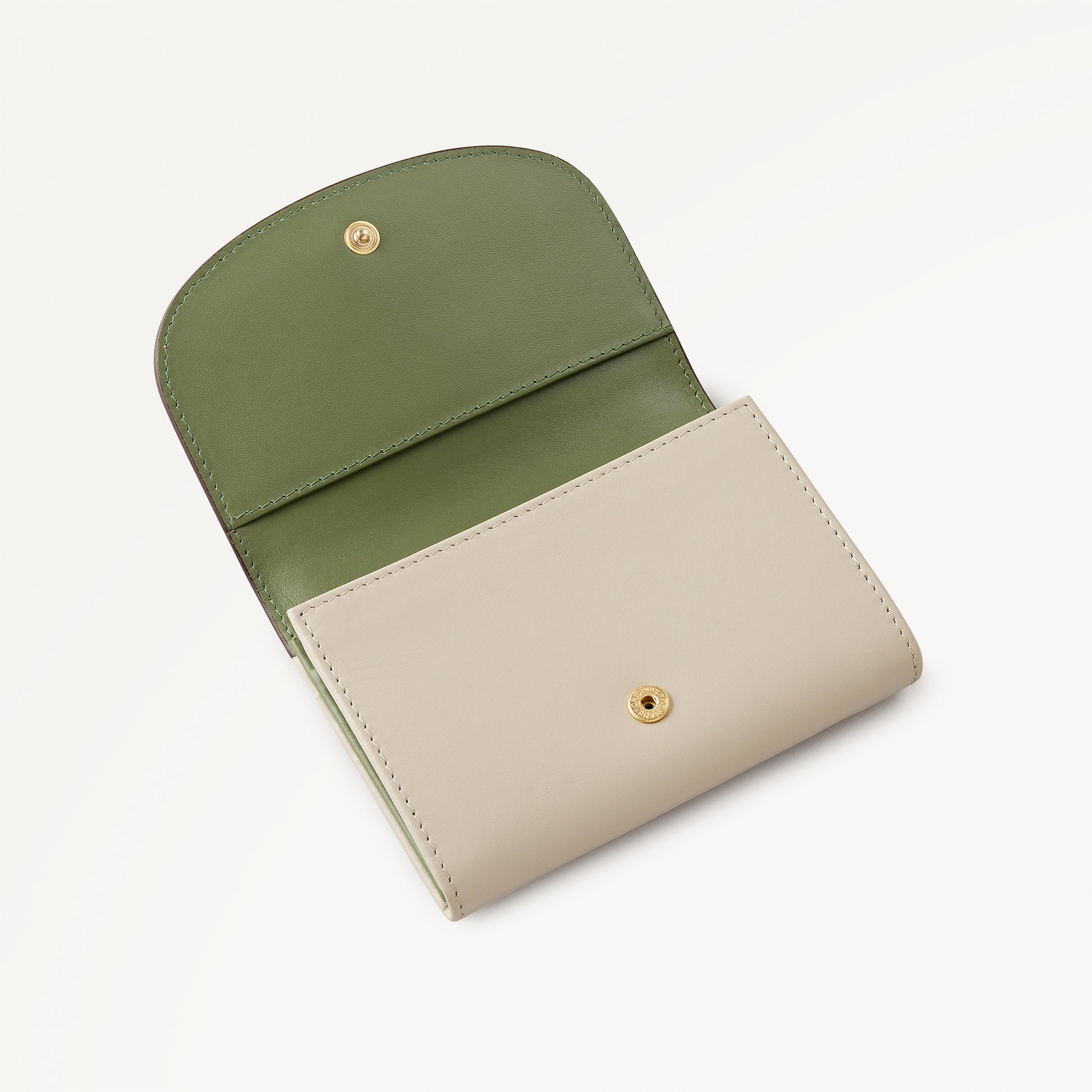 Acorntopia Leather Medium Flapover Wallet in Porcini - 112844